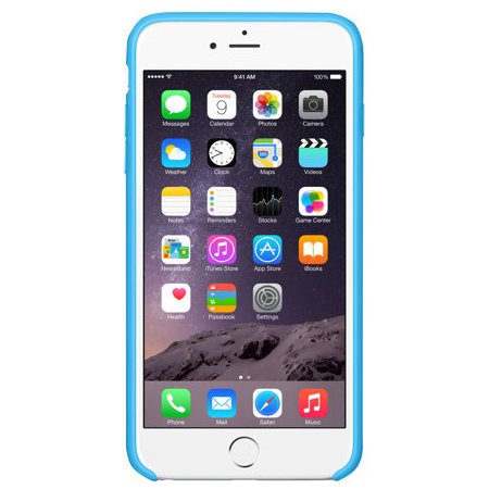Apple iPhone 6/6S Plus bagcover, silikone, blå