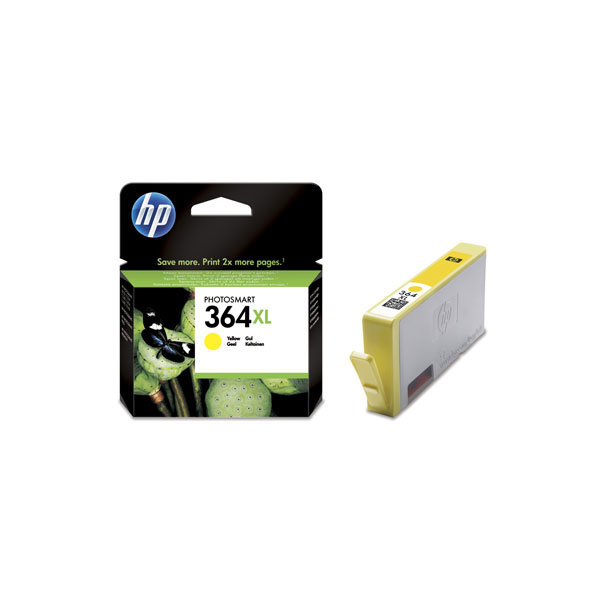 HP nr.364XL/CB325EE blækpatron, gul, 750s