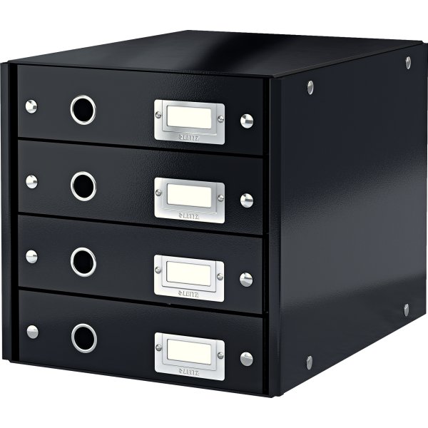 Leitz Click & Store skuffekabinet 4 rum, sort
