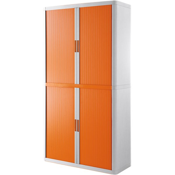 Paperflow Easy Office 2 m, 4 hylder, Hvid/orange