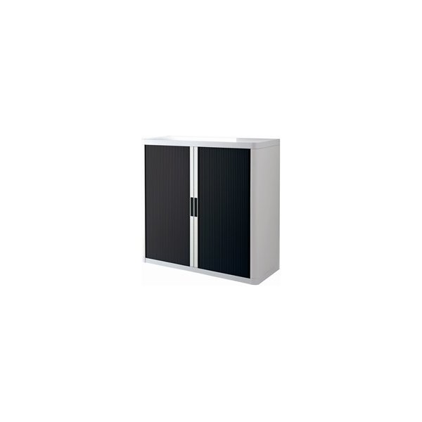Paperflow Easy Office 1 m, 2 hylder, Hvid/sort