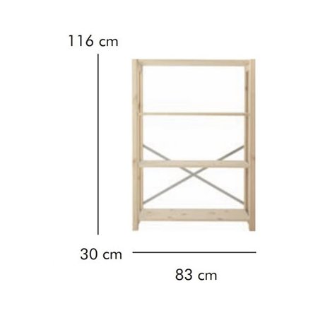 ABC Grundreol, HxBxD: 116x83x30 cm, natur