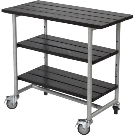Plus Urban Grillbord m/2 hylder, Sort