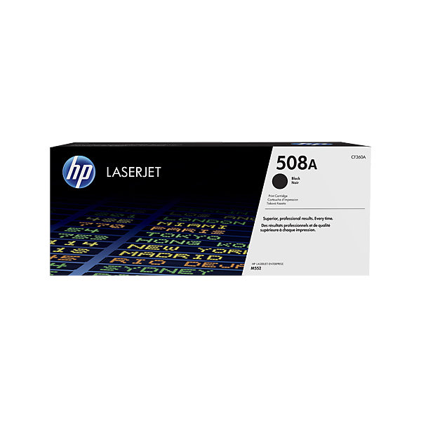 HP 508A/CF360A Lasertoner, sort, 6000s.