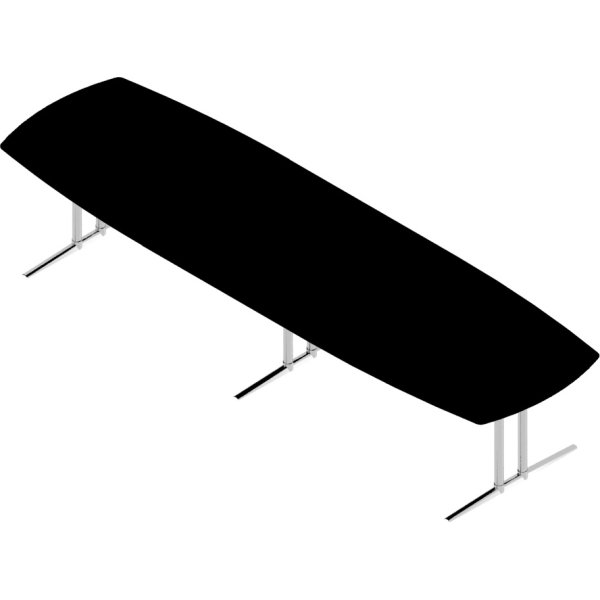 Switch konferencebord sort laminat 120x375 cm