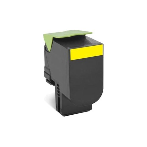 Lexmark 80C2SYE lasertoner, gul, 2000s
