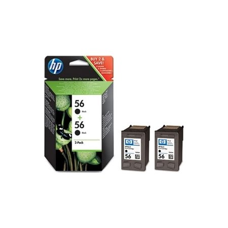 HP nr.56/C9502AE blækpatron sampak, sort, 450s