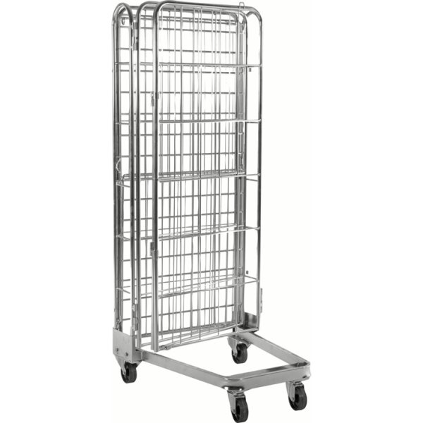 4-sidet rullecontainer, 73x80x191 cm, stabelbar