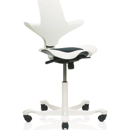 HÅG Capisco Puls White Edition Hvid m/sort sæde