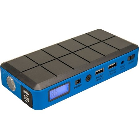 Jumpstarter, T2A, 200-400A,2 USB udtag, LED lygte