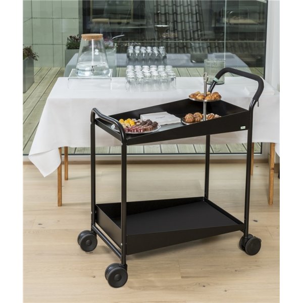 Elegance rullebord, 866x503x980, 150 kg, sort