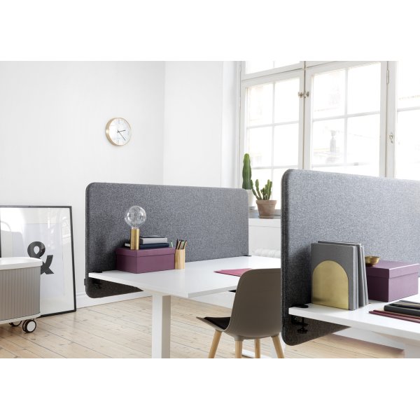 Softline Light bordskærmvæg 120x65 cm Mørk grå
