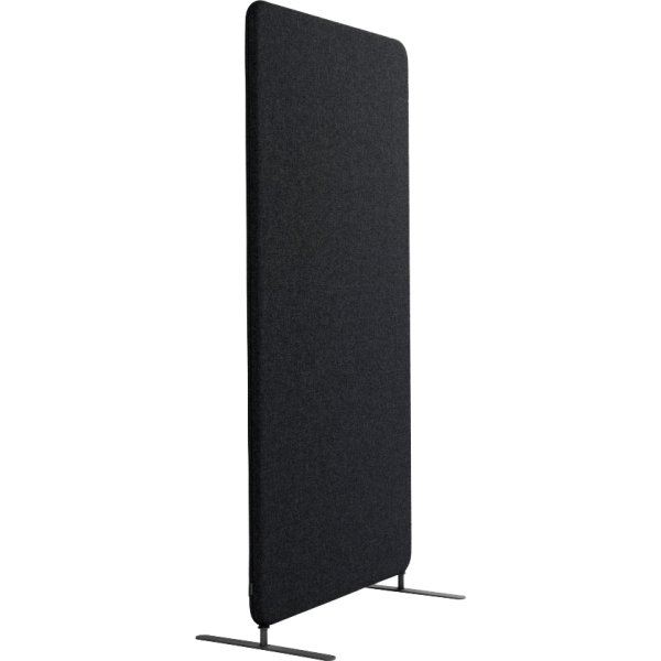 Softline Light skærmvæg 100x150 cm Sort m/ ben