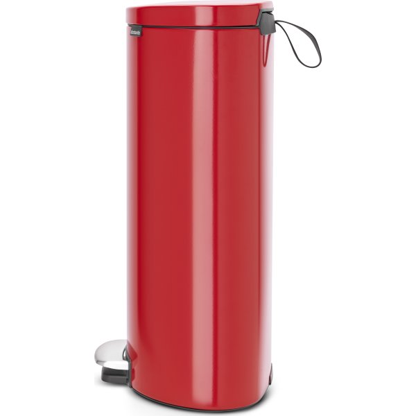 Brabantia Flatback Pedalspand 30 liter, rød