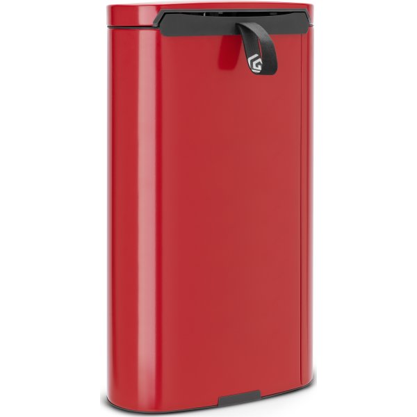 Brabantia Flatback Pedalspand 30 liter, rød
