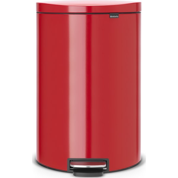 Brabantia Flatback Pedalspand 40 liter, rød