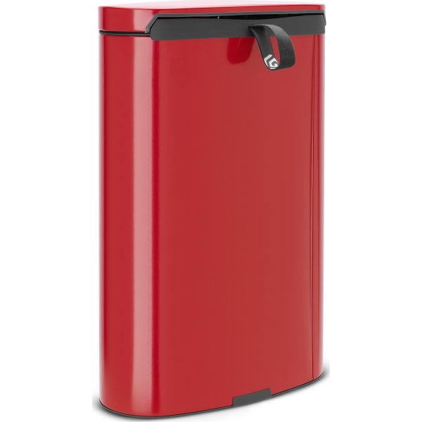 Brabantia Flatback Pedalspand 40 liter, rød
