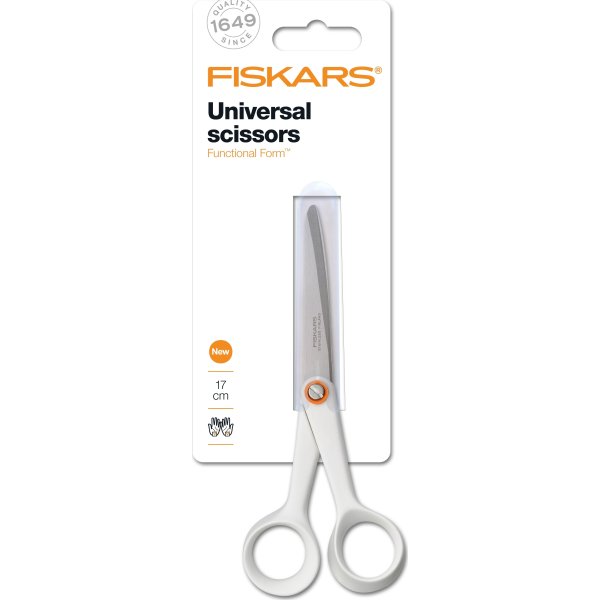 Fiskars Functional Form Universalsaks, 17 cm, hvid