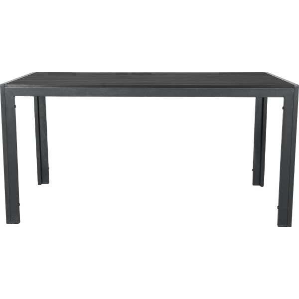Noah havebord B90xL205xH76 cm sort nonwood/alu.