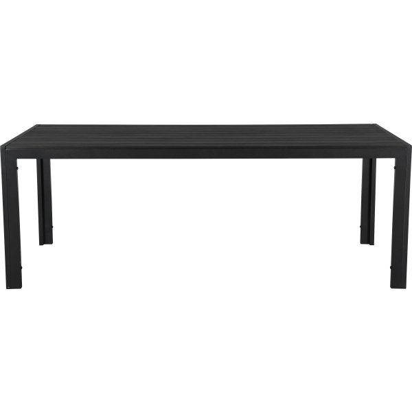 Noah havebord B90xL205xH76 cm sort nonwood/alu.