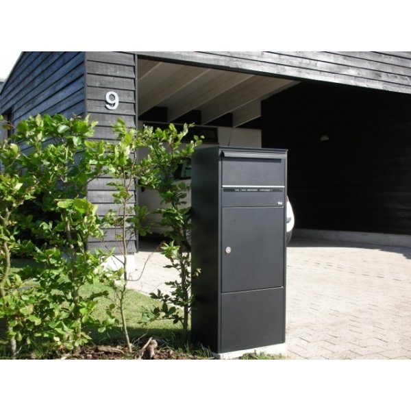 Allux 800 Pakkepostkasse, sort