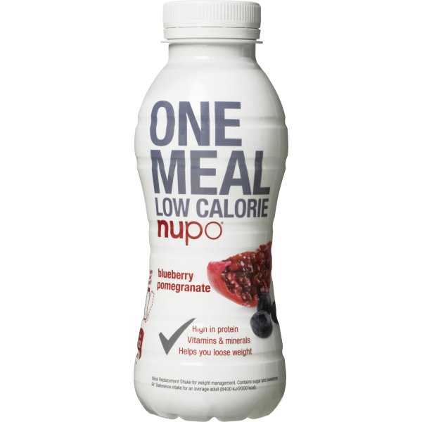 Nupo One Meal Shake blåbær & granatæble, 330 ml