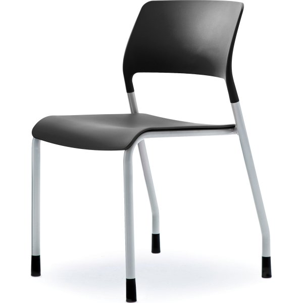 Multi kantine/konferencestol Sort/sølvfarvet