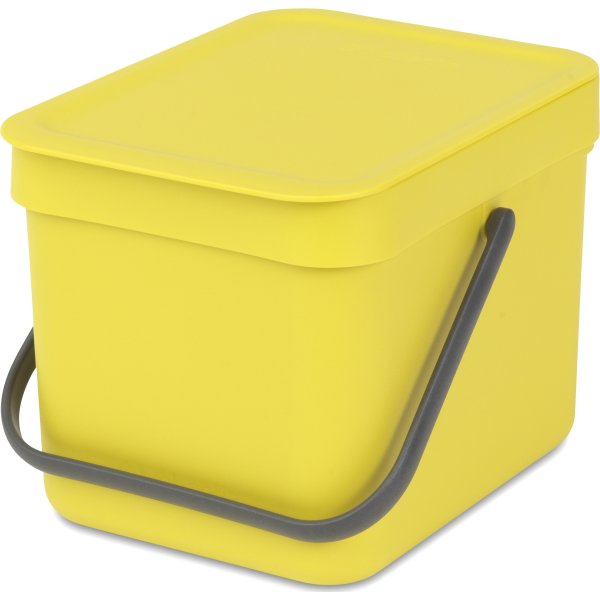 Brabantia Sort&Go Sorteringsspand 6 liter, gul