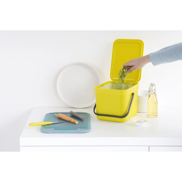 Brabantia Sort&Go Sorteringsspand 6 liter, gul