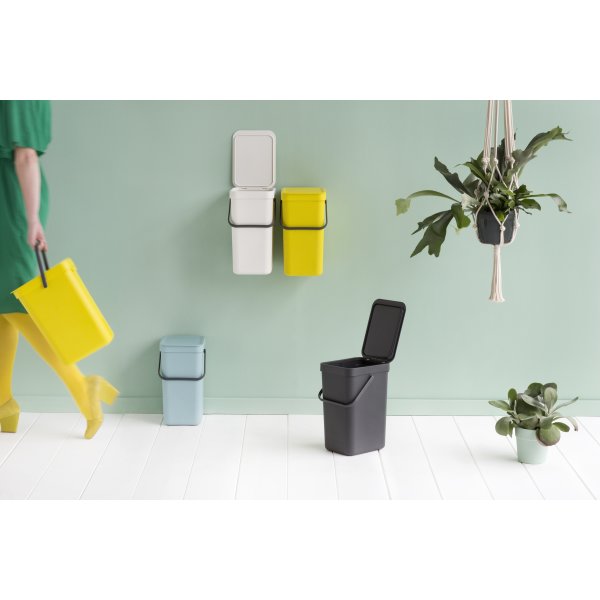 Brabantia Sort&Go Sorteringsspand 12 liter, gul