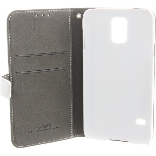 Insmat Exclusive Flip Case Samsung S5, hvid