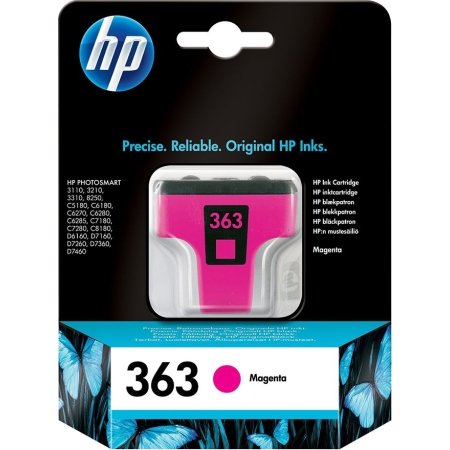 HP 363/C8772EE blækpatron, rød, 400s