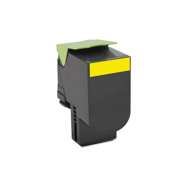 Lexmark 80C2HYE lasertoner, gul, 3000s