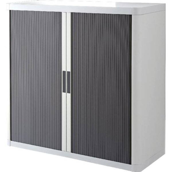 Paperflow Easy Office 1 m, 2 hylder, Hvid/antracit
