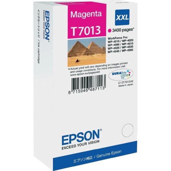 Epson nr.T7013/C13T70134010 blækpatron, rød, 3400s