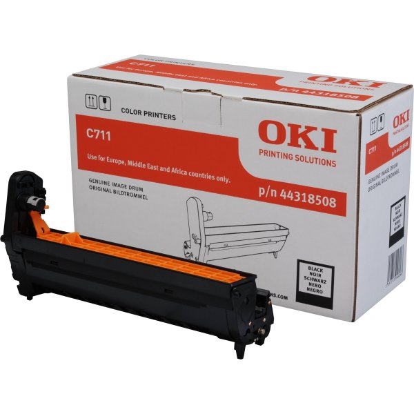 OKI 44318508 lasertromle, sort, 20000s