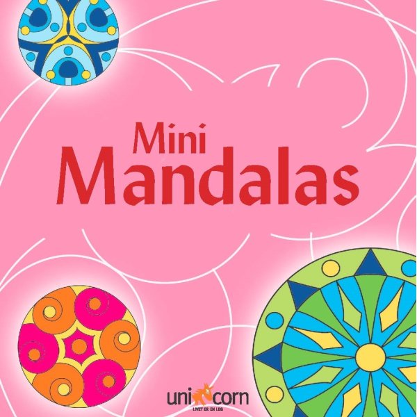 Mini Mandalas malebog, pink