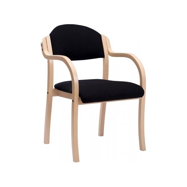Morten konferencesæt m. 6 koksgrå stole, m. armlæn