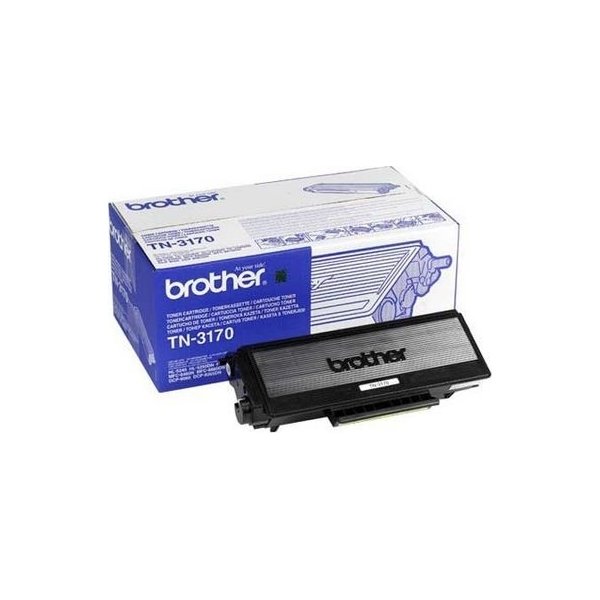 Brother TN3170 lasertoner, sort, 7000s