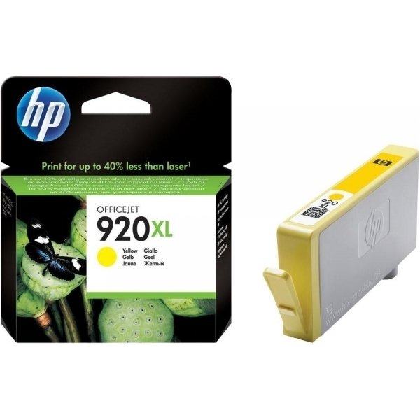 HP nr.920XL/CD974AE blækpatron, gul, 700s
