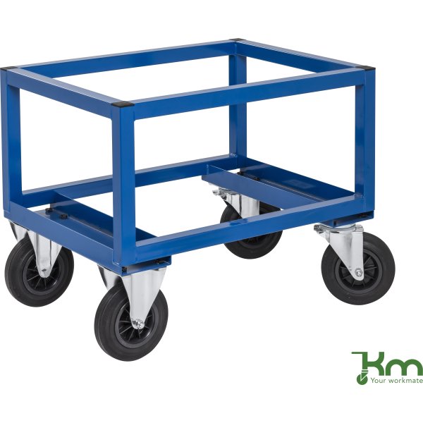 Palletransportvogn Høj, Halvpalle, Blå