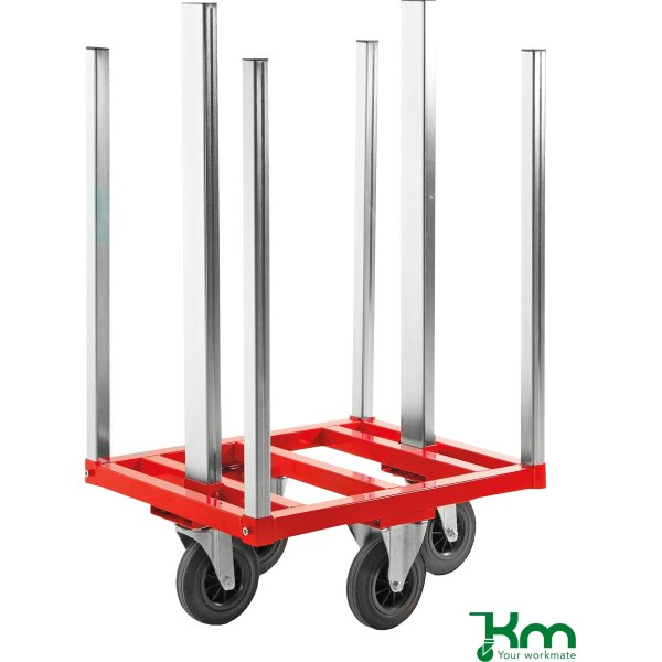 Pallerammevogn, massive hjul, 300 kg