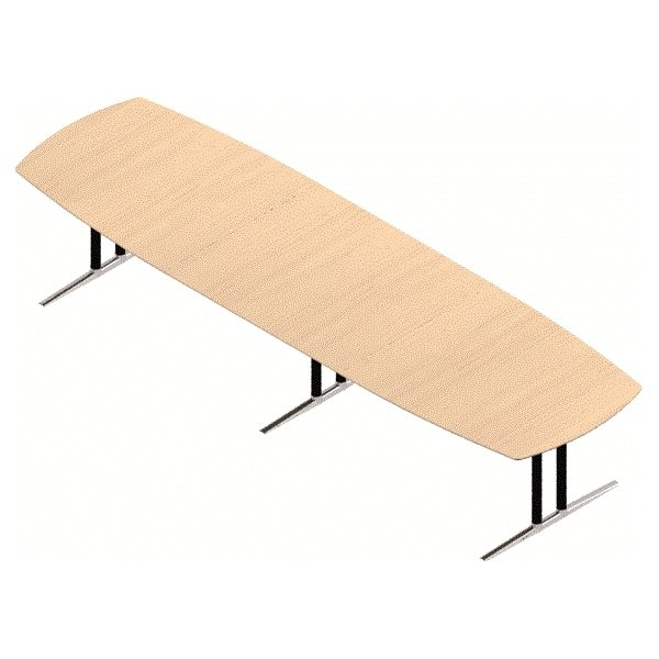 Switch konferencebord bøg laminat 120x375 cm