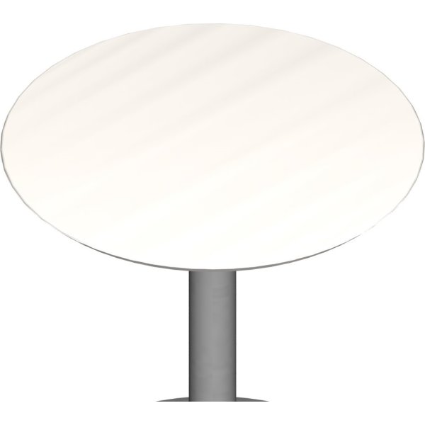 Jazz bordplade, ø 700 mm, hvid laminat