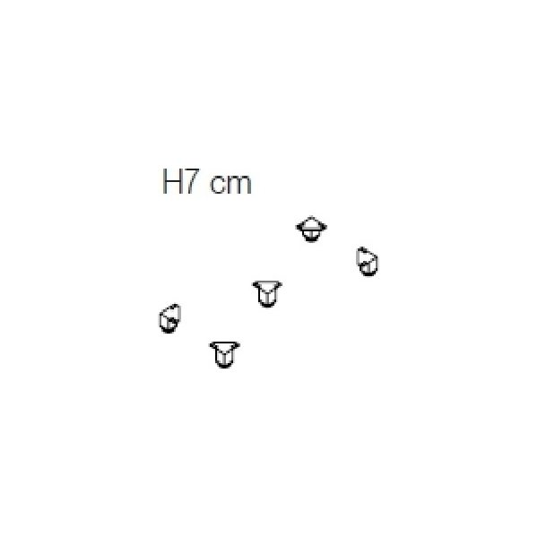 Jive bensæt, Alu, 7cm højde