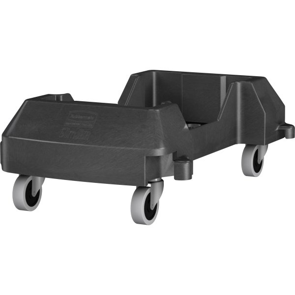 Vogn Rubbermaid Slim Jim affaldsbeholder, Sort