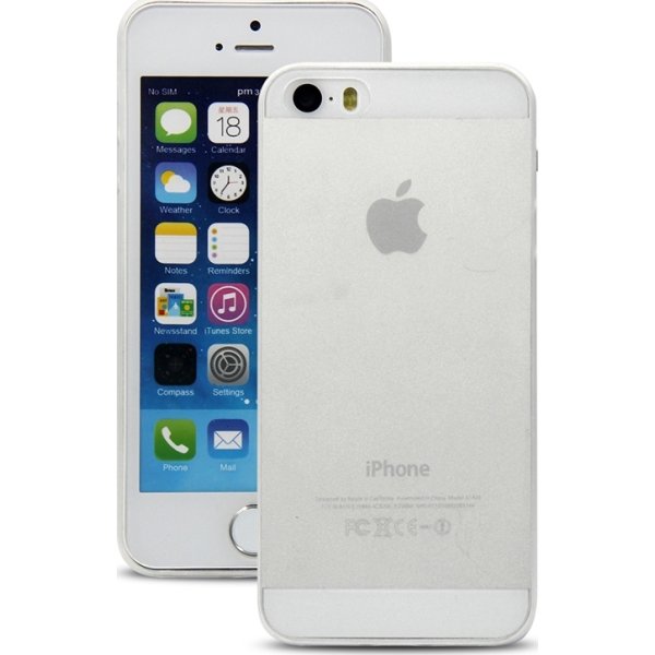Twincase iPhone SE/5S/5 case, transparent hvid
