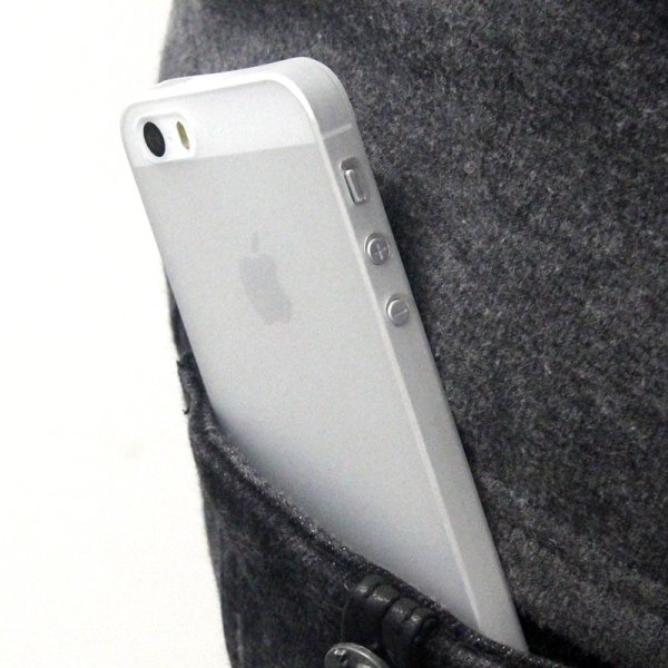 Twincase iPhone SE/5S/5 case, transparent hvid