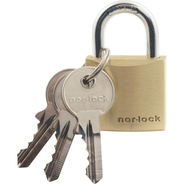 Nor-Lock hængelås m/nøgle, 30 mm