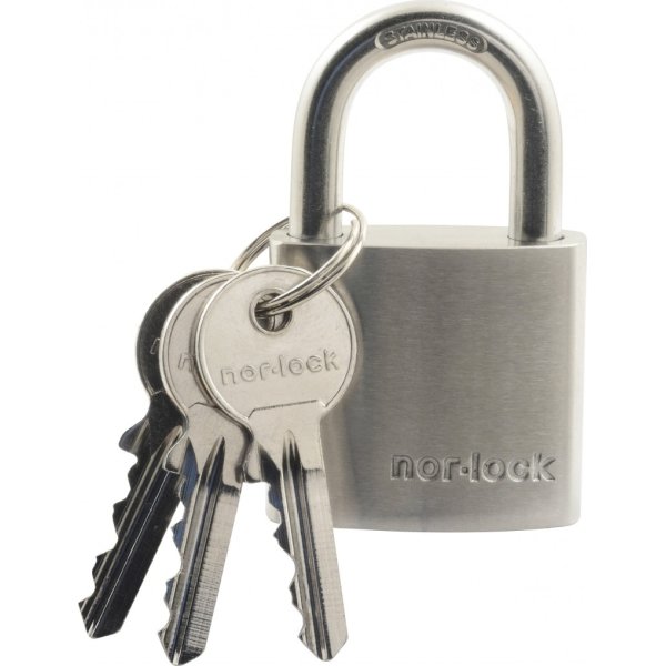 Nor-Lock hængelås m/nøgle, 38 mm
